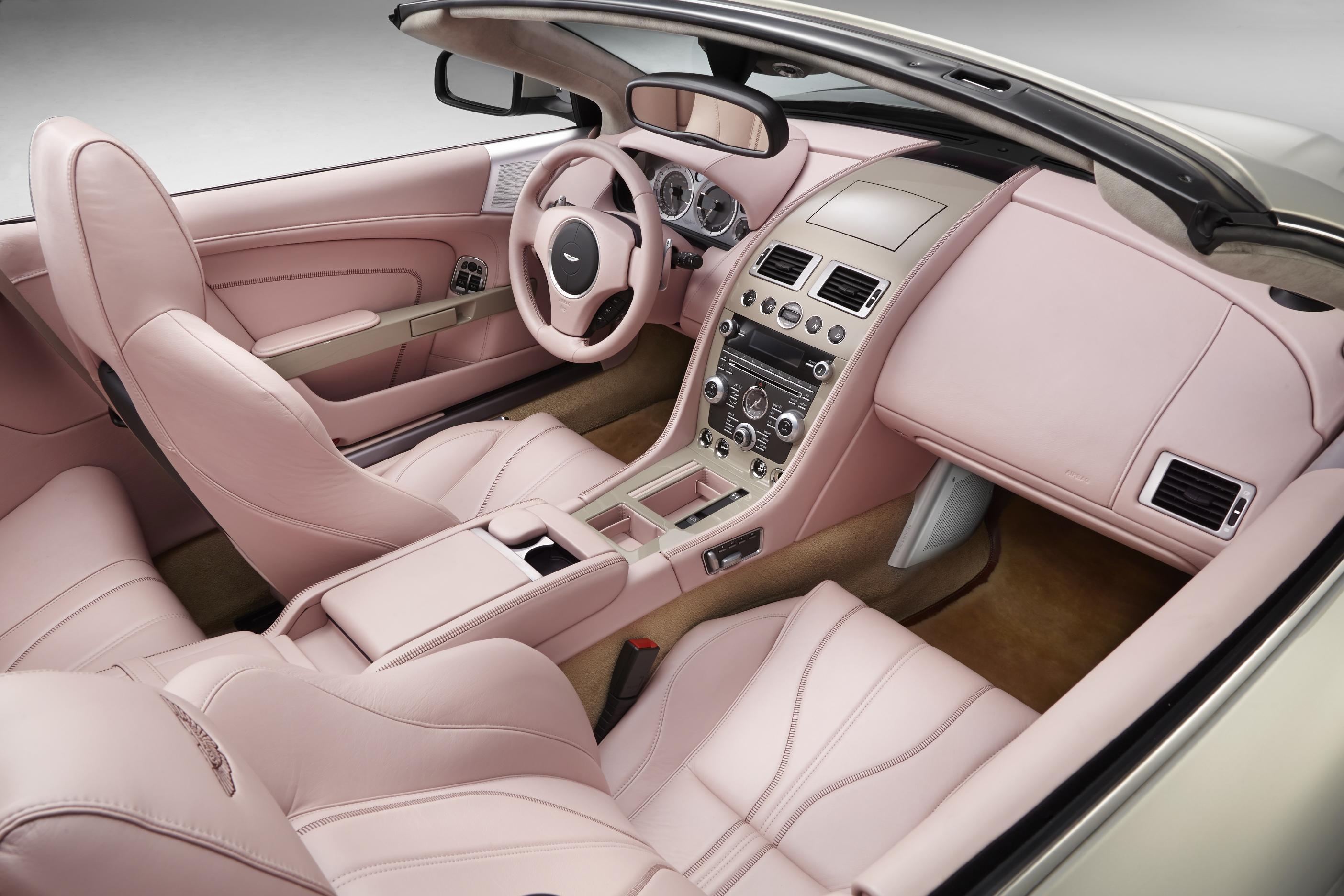 This is an Aston DB9 with pink interior