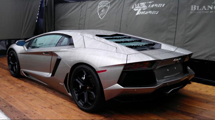 Batman's Lambo Aventador spotted at Silverstone | Top Gear