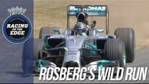 F1 World Champion Rosberg's donut show at FOS