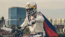 Travis Pastrana Jumps 52 Crushed Cars: EVEL LIVE