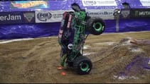 Grave Digger Driver Tyler Menninga's Record Breaking Nose Wheelie | Cedar Rapids 2017