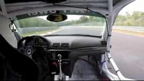 NÜRBURGRING Onboard Race car loses door at 280 kph