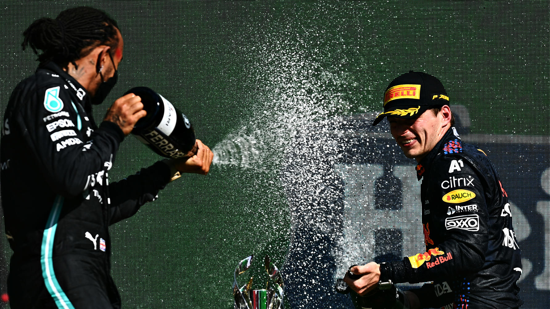 Lewis Hamilton and Max Verstappen 2021