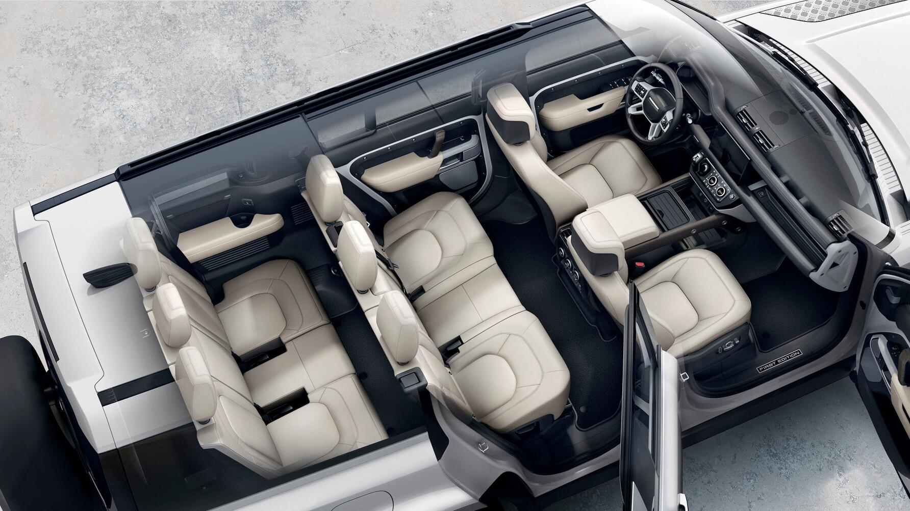 Defender 130 interior