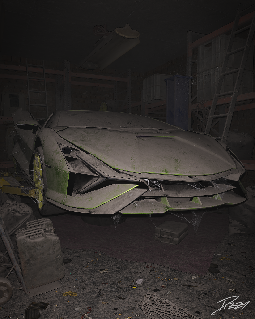 abandoned modern supercars Fabian Oberhammer 2022