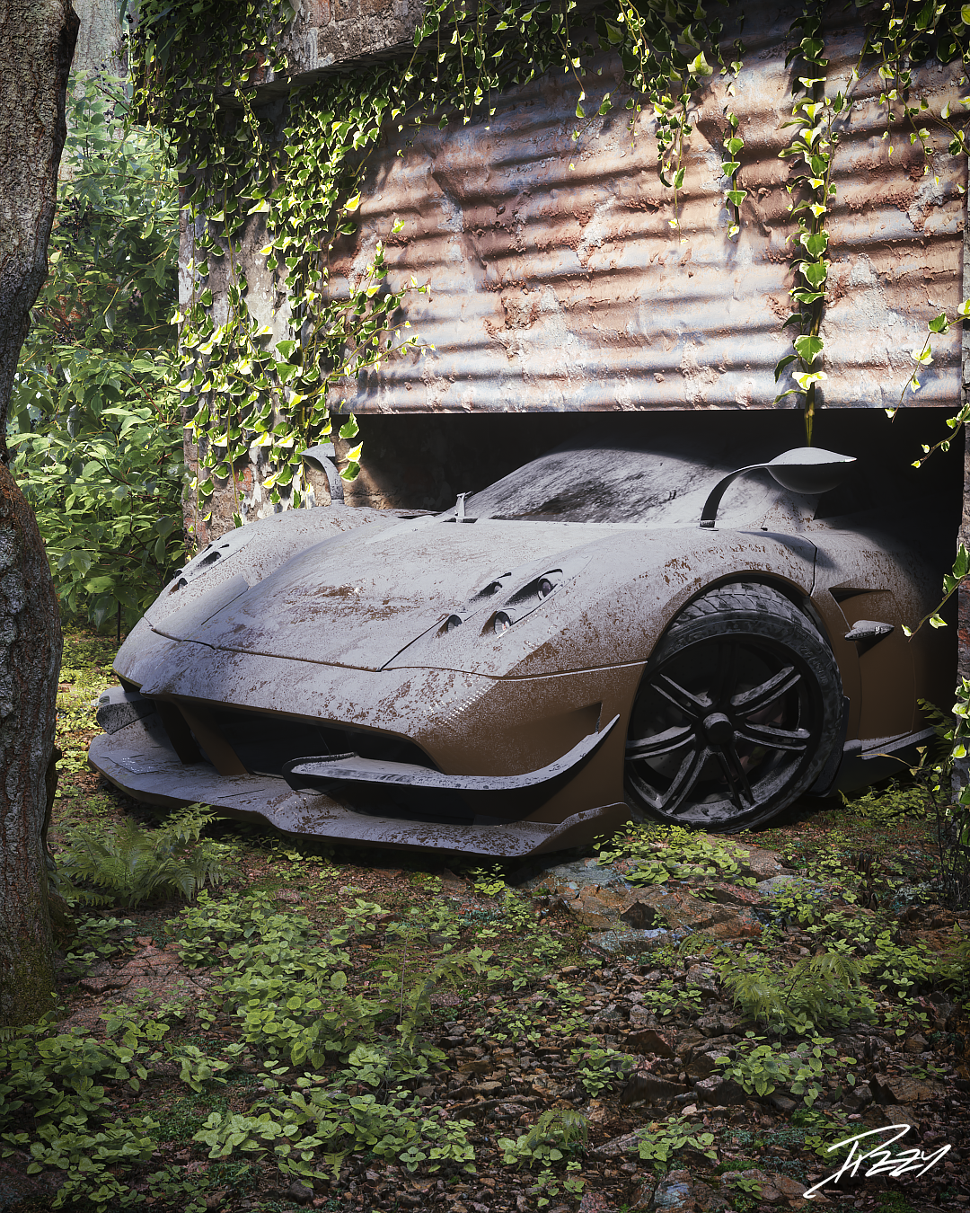 abandoned modern supercars Fabian Oberhammer 2022