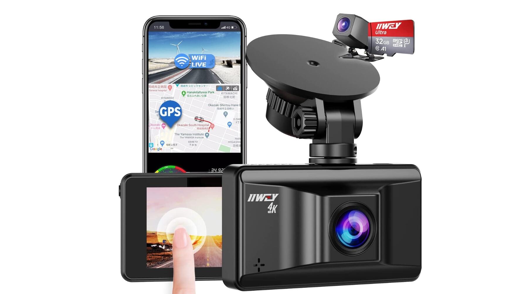 Nextbase 222 Dash Cam 2.5 Hd 1080p Wireless Compact Car Dashboard