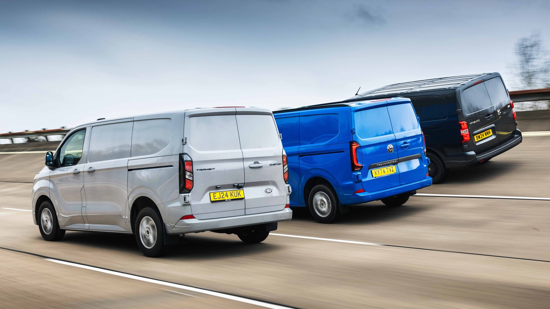 Vauxhall Vivaro, Ford Transit, Volkswagen Transporter
