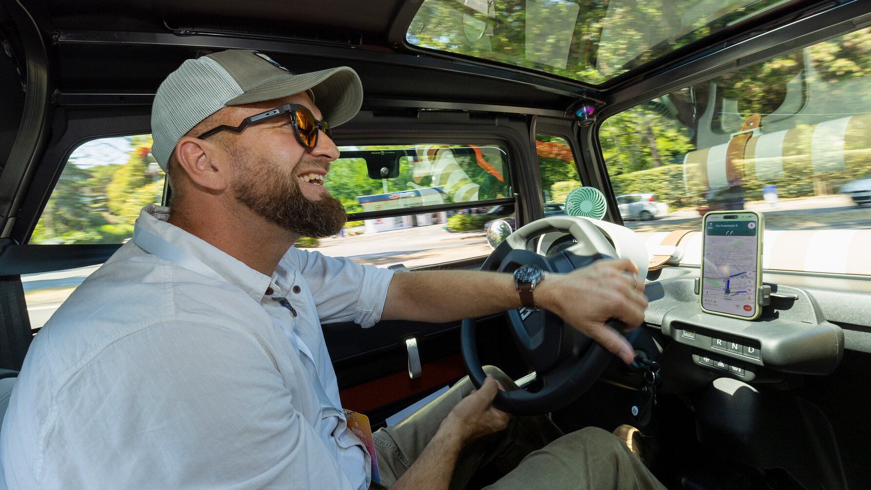 Fiat Topolino Tom Ford driving