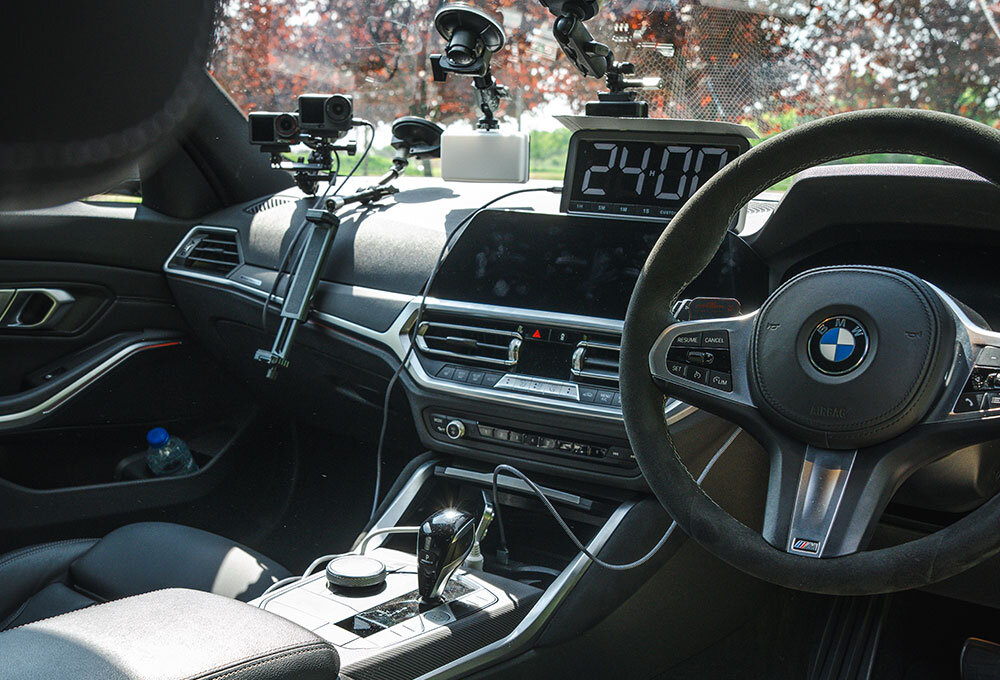 The interior of a 2022 BMW 330D Touring