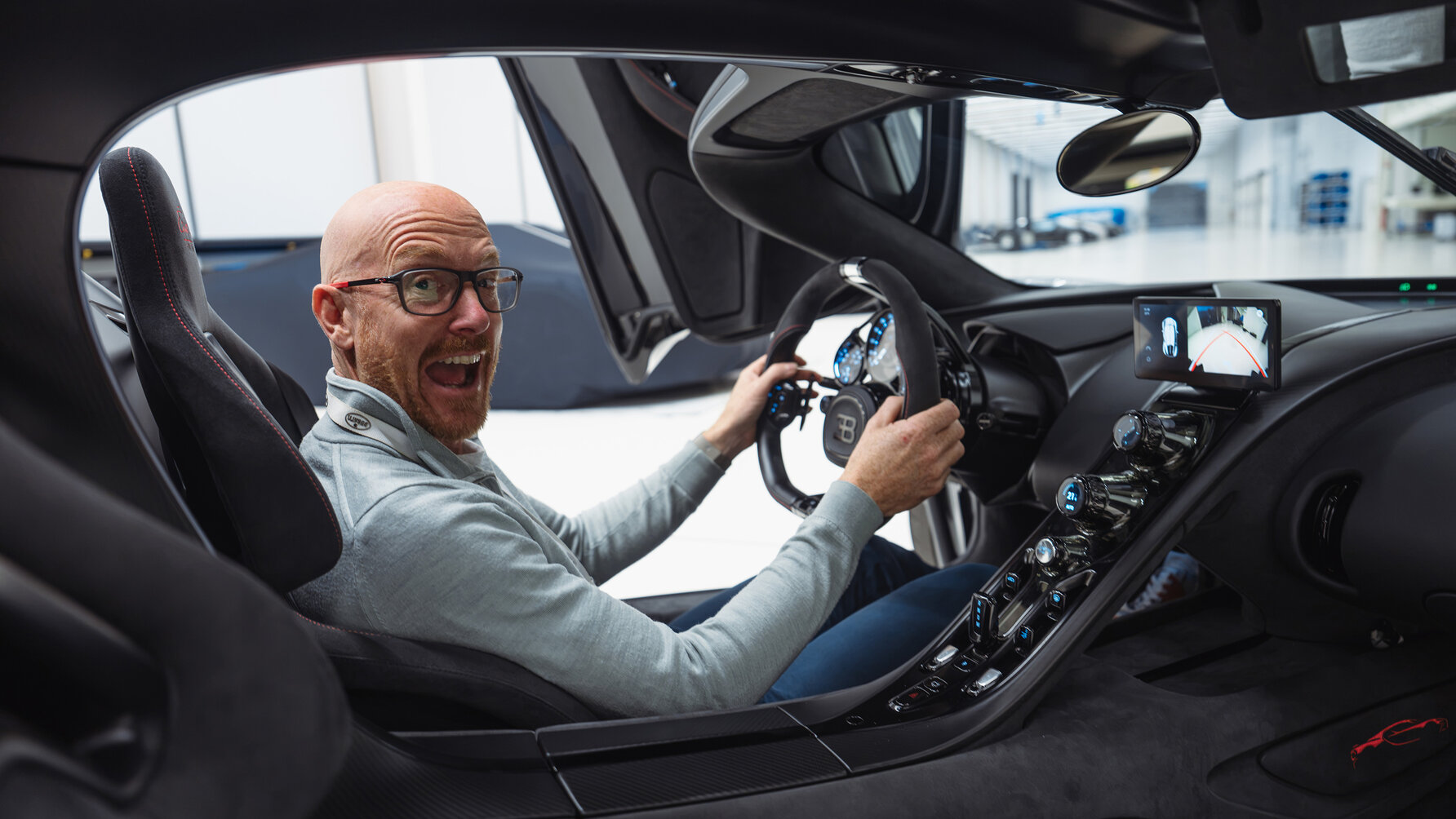 Bugatti Tourbillon Ollie Marriage driver's seat