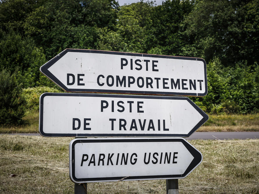 Road signs in France