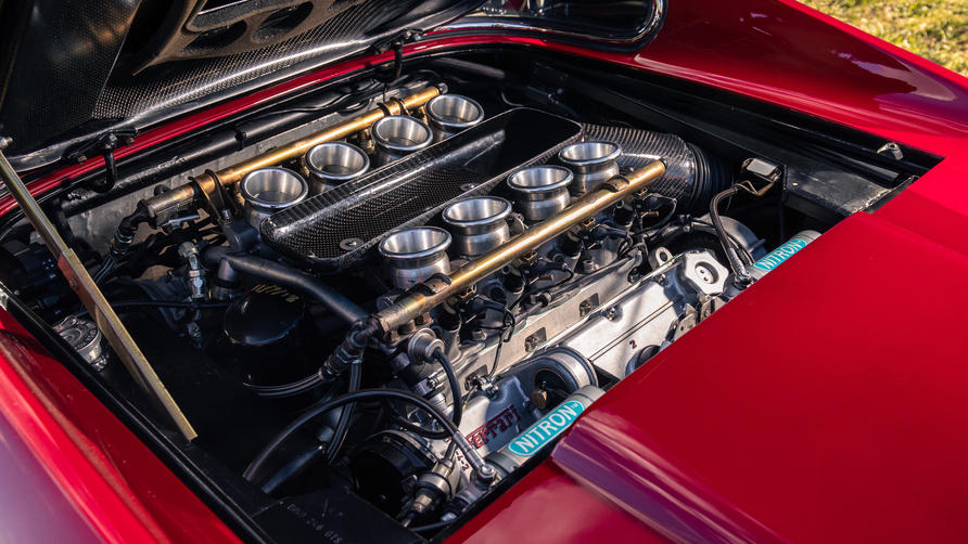 Moto Technique Ferrari Dino V8 engine